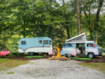 Vintage campers at Camp Holly - thumbnail